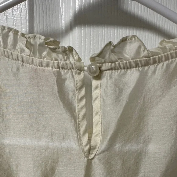 Cream Ruffled Dress - Picture 2 of 3